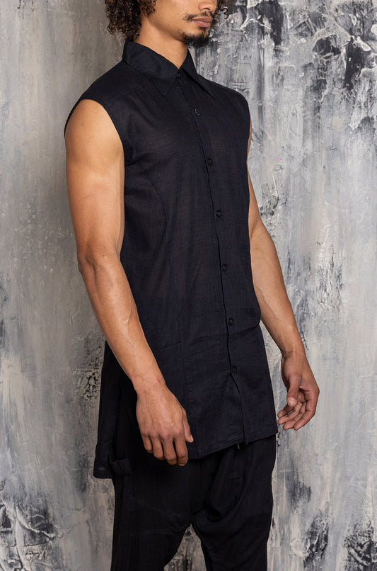 SHITSU.CO SLEEVELESS BLACK