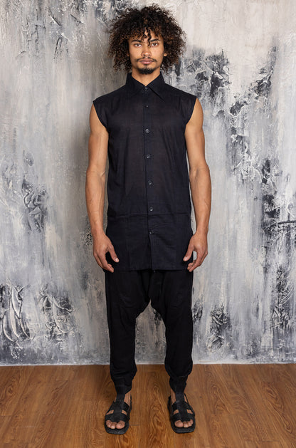 SHITSU.CO SLEEVELESS BLACK