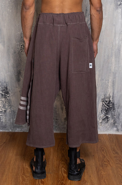 ARI-HAKAMA 3LINE BROWN